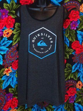 MEN'S QUICKSILVER SHIRT TANK TOP MENS SIZE XL SEEVELESS QUICK SILVER